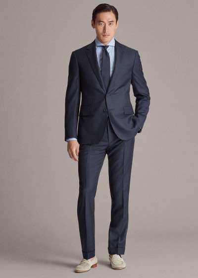 Men's Ralph Lauren Gregory Handmade Wool Suits | 413789XYT